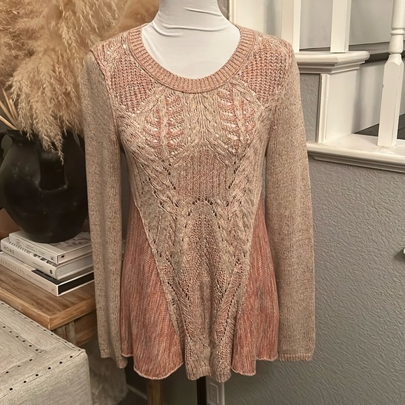 Anthropologie Moth Anita Swing Linen Blend Sweater Size XS - Picture 2 of 9